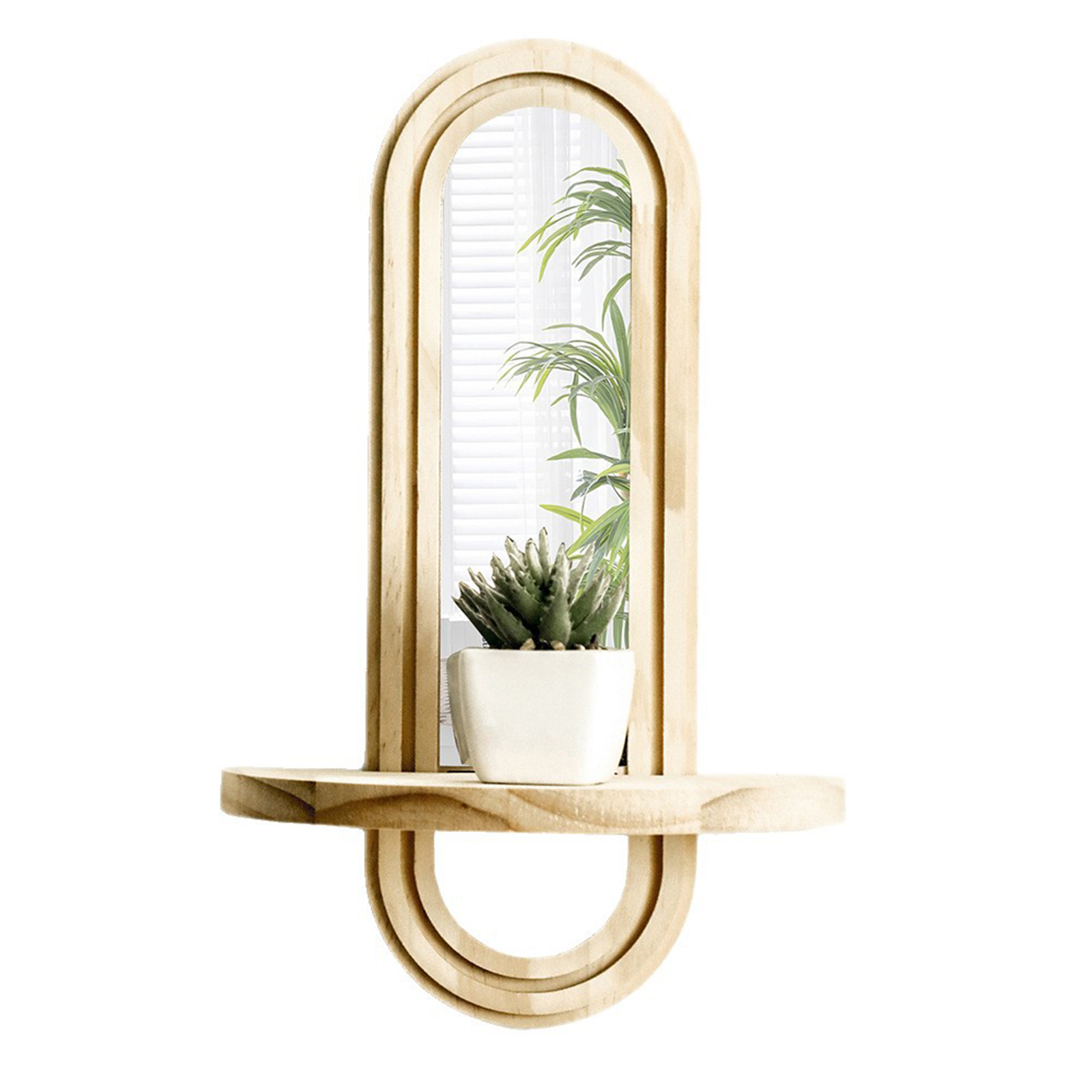Home Theater Bathroom - Wall Mounted Mirror Shelf Creative Home