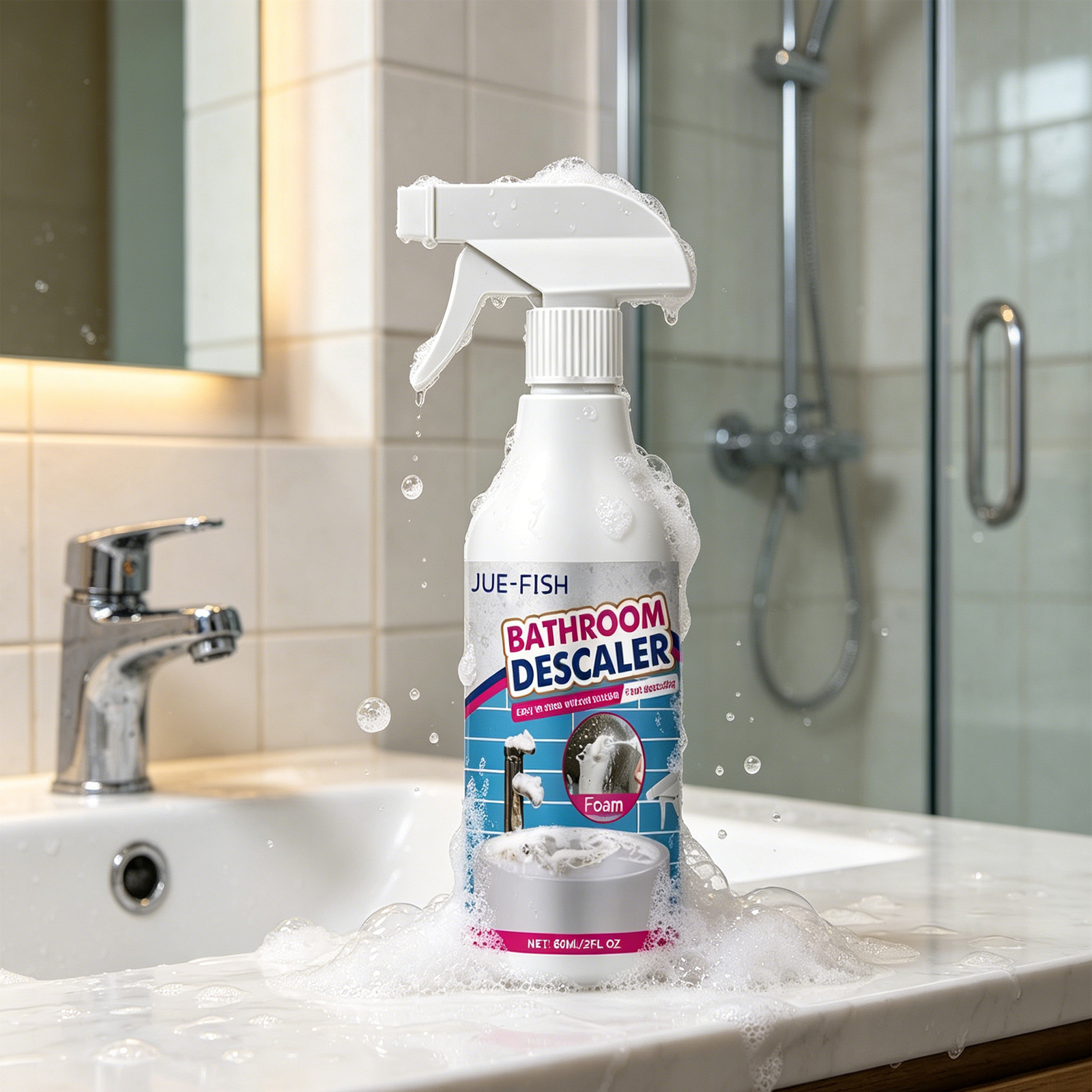 Home Bathroom Scales - Jue Fish 60ml Bathroom Cleaner Shower