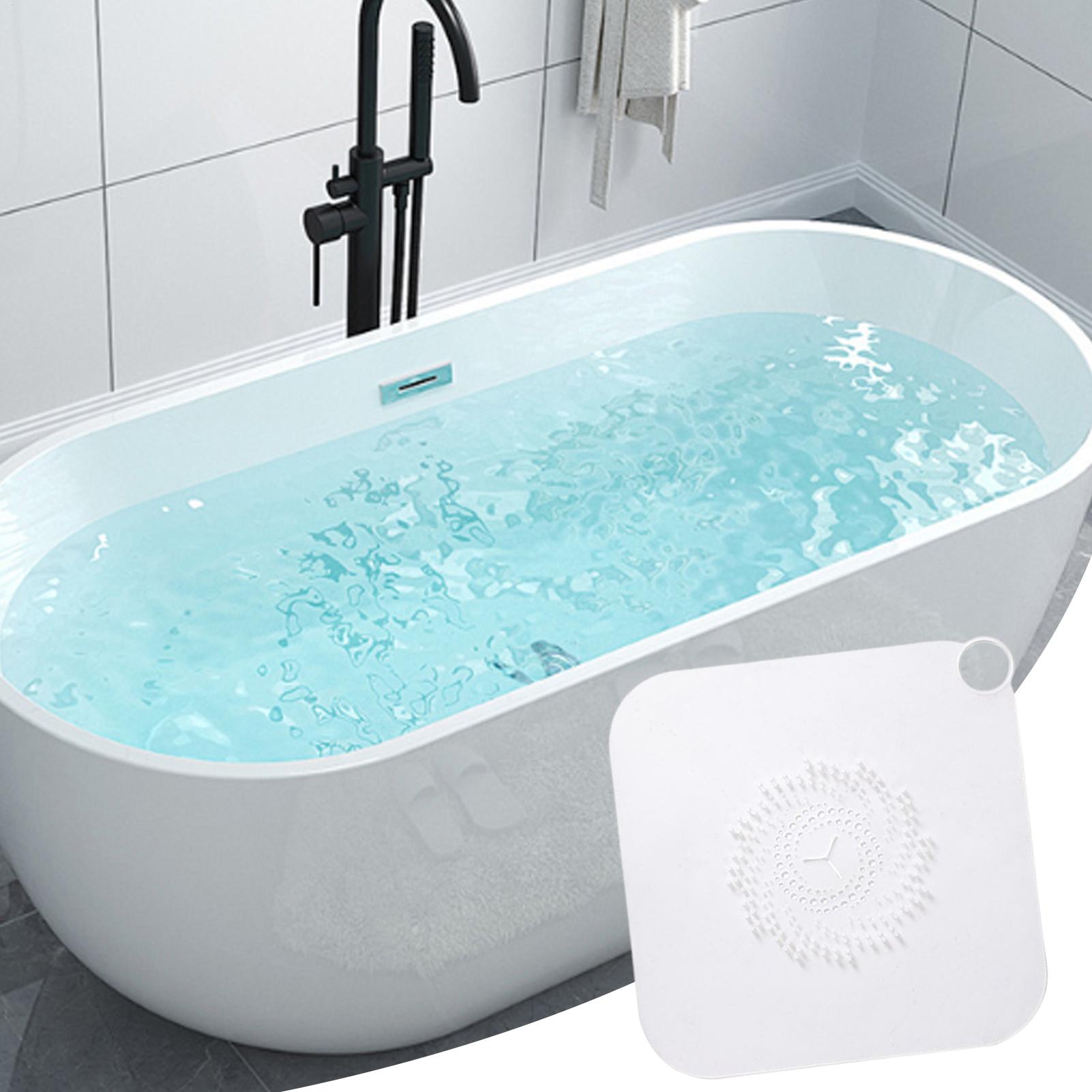 Home Bathroom Tub - Shower Drain Cover 11Inch Silicone Hair