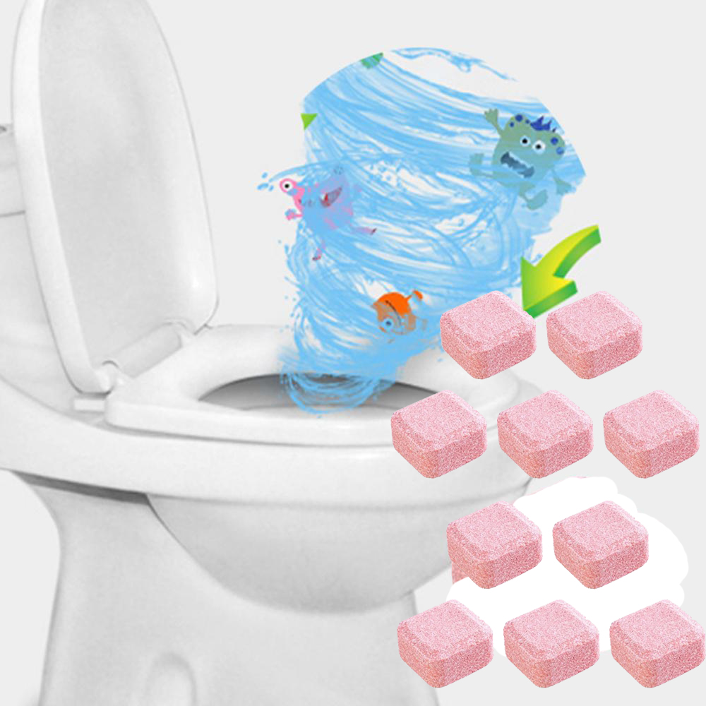 Home Bathroom With Urinal - Pink Automatic Toilet Bowl Cleaners Tablets,10/50/100PCS