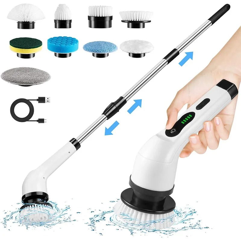 Home Bathroom Cleaning Machine - Cordless Electric Spin Scrubber For Kitchen