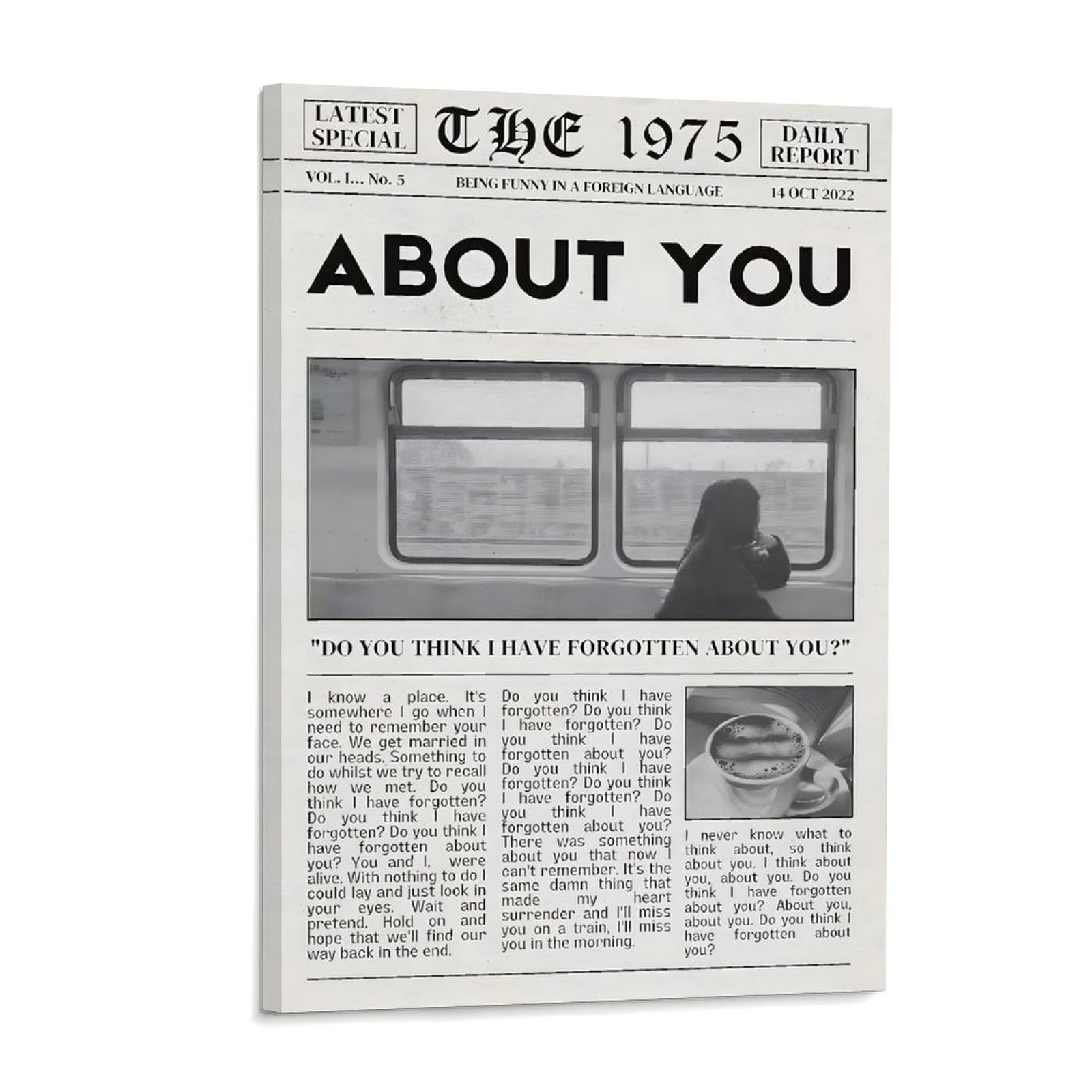 Home Theater Bathroom - The 1975 About You Poster Music