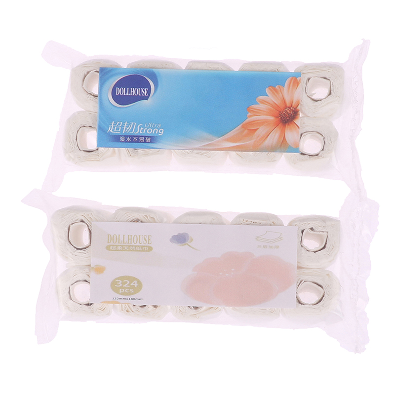 Home Bathroom Paper Towels - 1:12 Dollhouse Miniature Paper Towel Roll