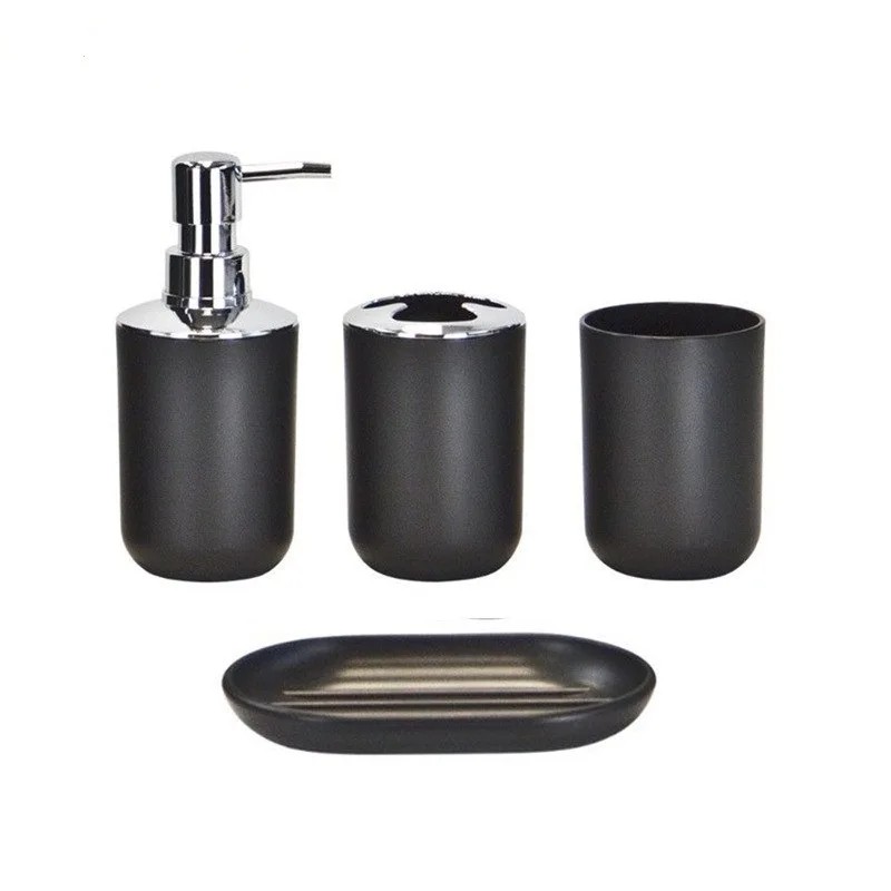 4pcs Bathroom Set, Plastic Gif - Zara Home Bathroom Set ulasan dan harga