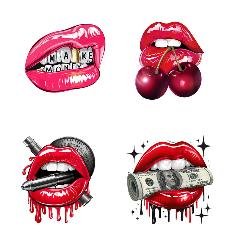 KT79# Wall Sticker Sexy Lips S - Home Bathroom Floor Tiles ulasan dan harga