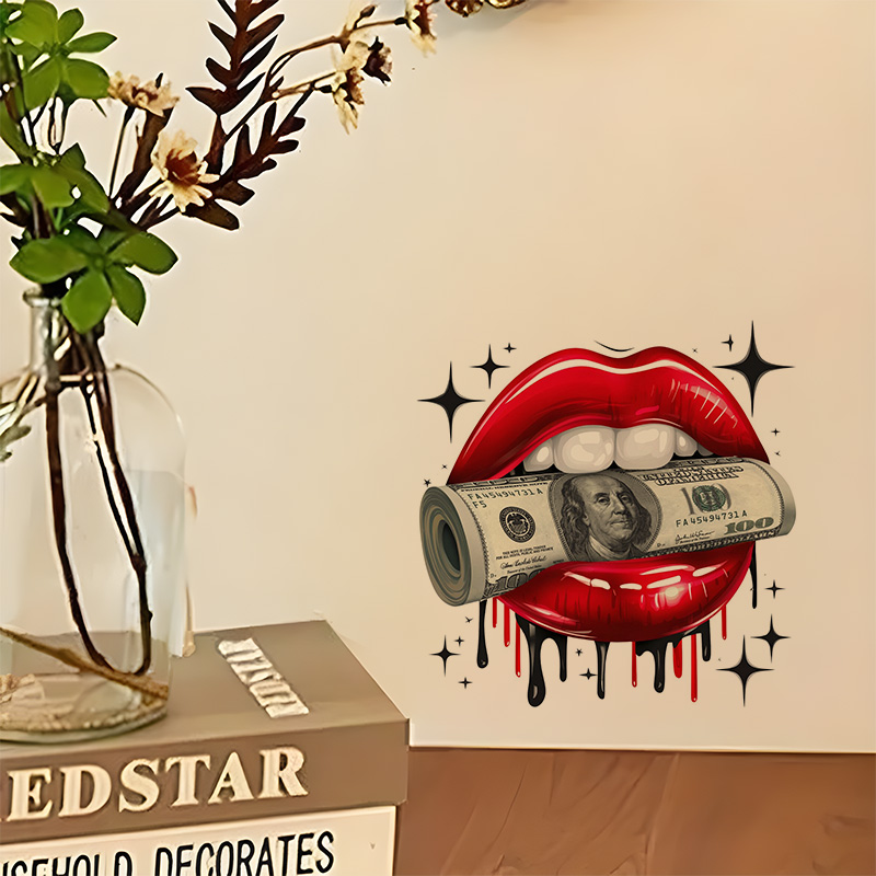 KT79# Wall Sticker Sexy Lips S - Home Bathroom Floor Tiles ulasan dan harga
