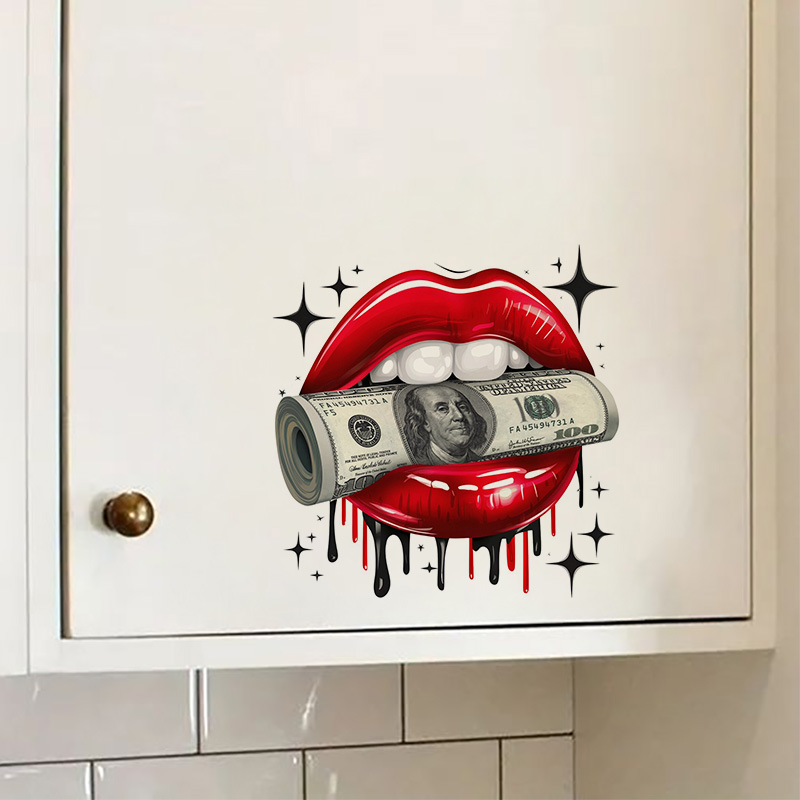 KT79# Wall Sticker Sexy Lips S - Home Bathroom Floor Tiles ulasan dan harga