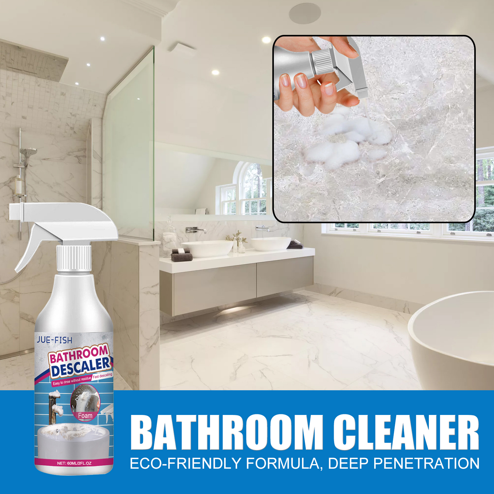 Jue Fish 60ml Bathroom Cleaner - Home Bathroom Scales ulasan dan harga
