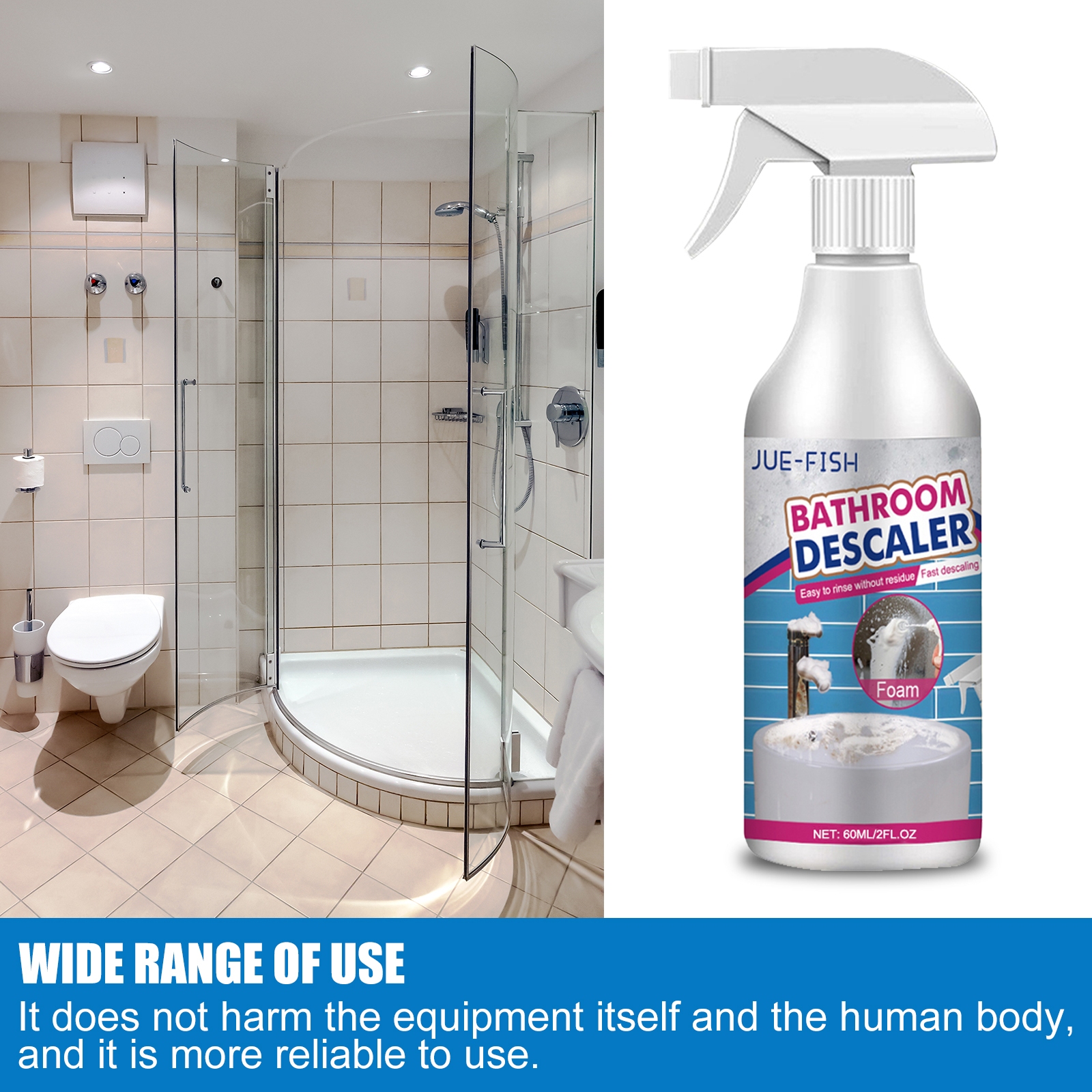 Jue Fish 60ml Bathroom Cleaner - Home Bathroom Scales ulasan dan harga
