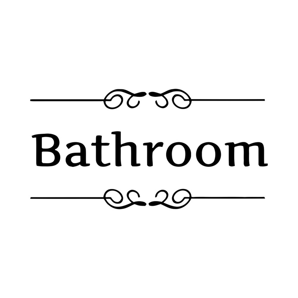 4Pcs Bathroom Wall Stickers To - Home Bathroom Door Signs ulasan dan harga