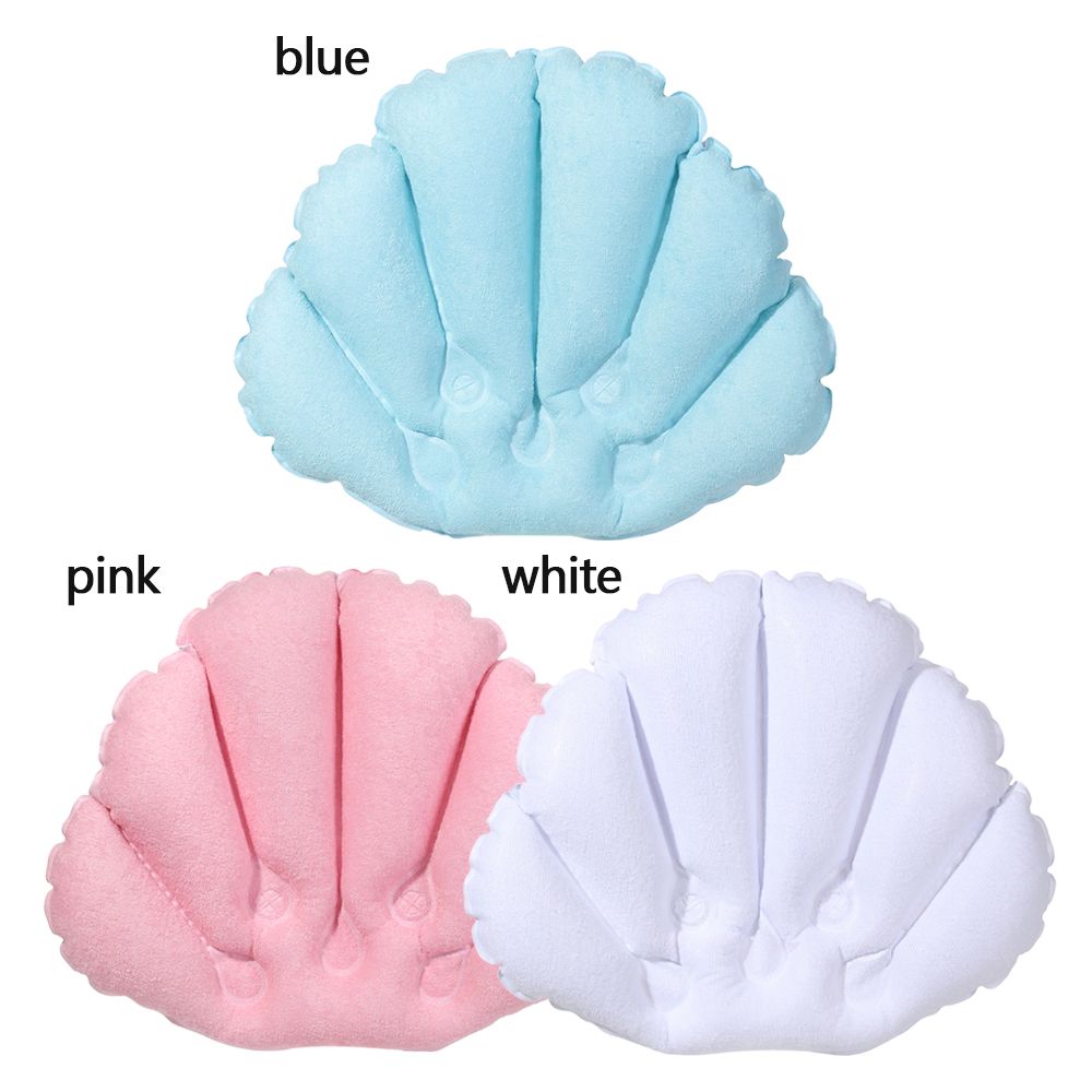 Soft Fan-shaped Inflatable Pil - Bathtub Pillow Inflatable ulasan dan harga