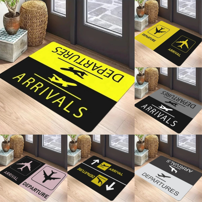 Aviation Theme Carpet Mat - Ai - Home Bathroom Door Signs ulasan dan harga