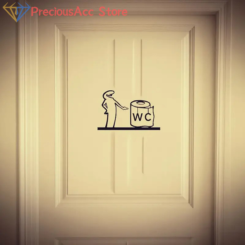 La Linea Minimalist Line Art S - Home Bathroom Door Signs ulasan dan harga