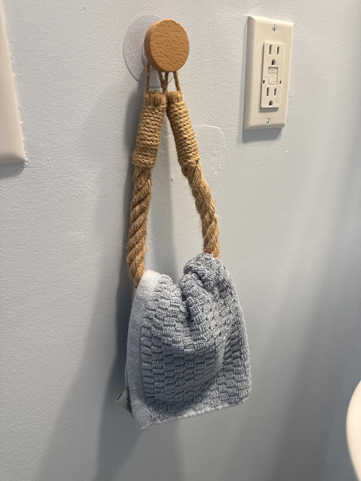 Hemp Rope Towel Holder, Creati - Home Bathroom Paper Towels ulasan dan harga