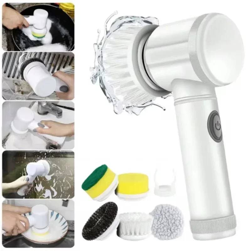 5 in1 Electric Spin Scrubber,  - Home Bathroom Cleaning Machine ulasan dan harga