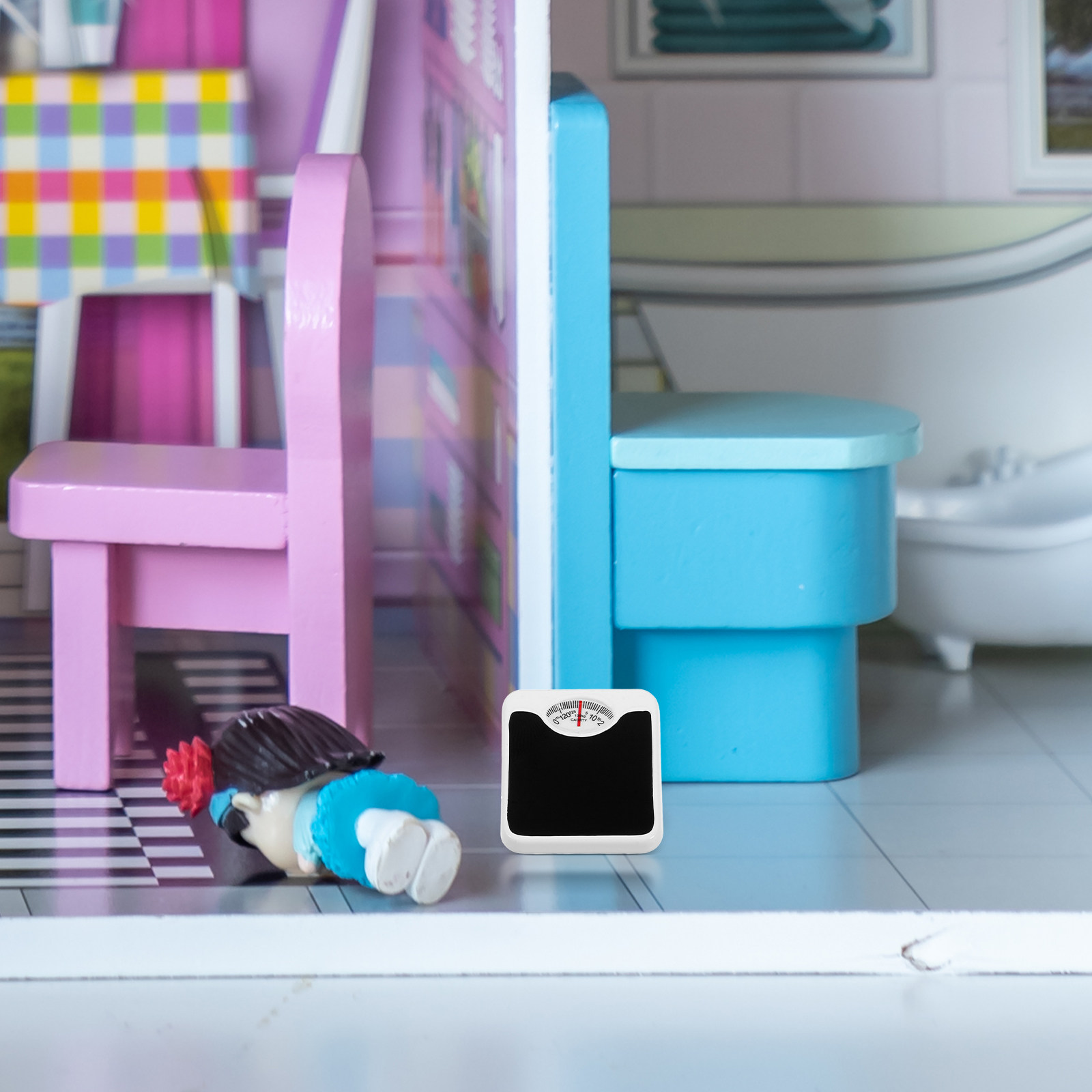 1:12 Scale Mini Digital Weight - Home Bathroom Scales ulasan dan harga