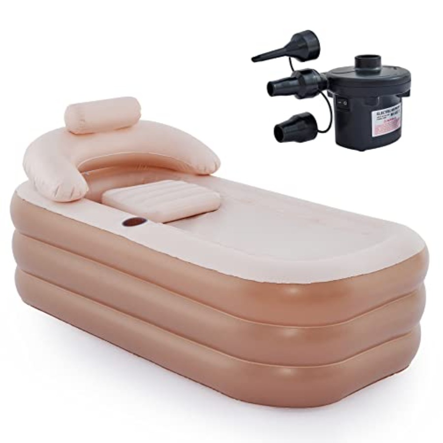 Inflatable Bathtub with Electr - Bathtub Pillow Inflatable ulasan dan harga