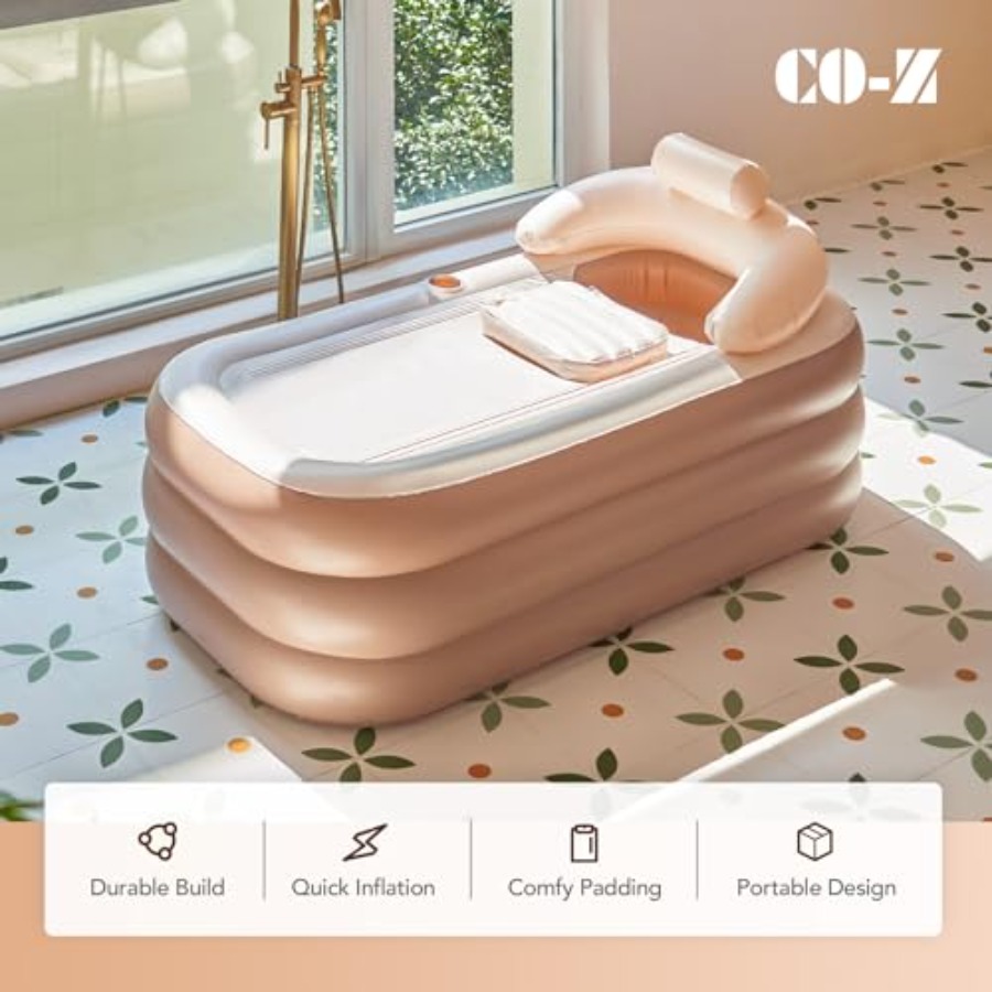 Inflatable Bathtub with Electr - Bathtub Pillow Inflatable ulasan dan harga