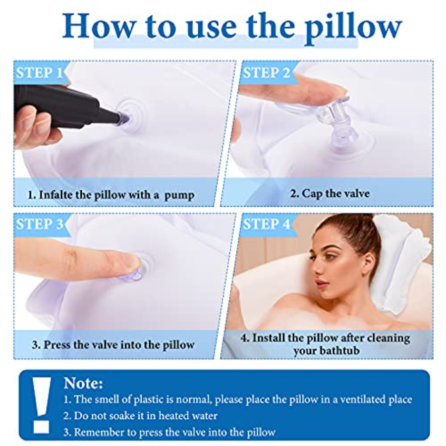 Inflatable Bath Pillow for Tub - Bathtub Pillow Inflatable ulasan dan harga