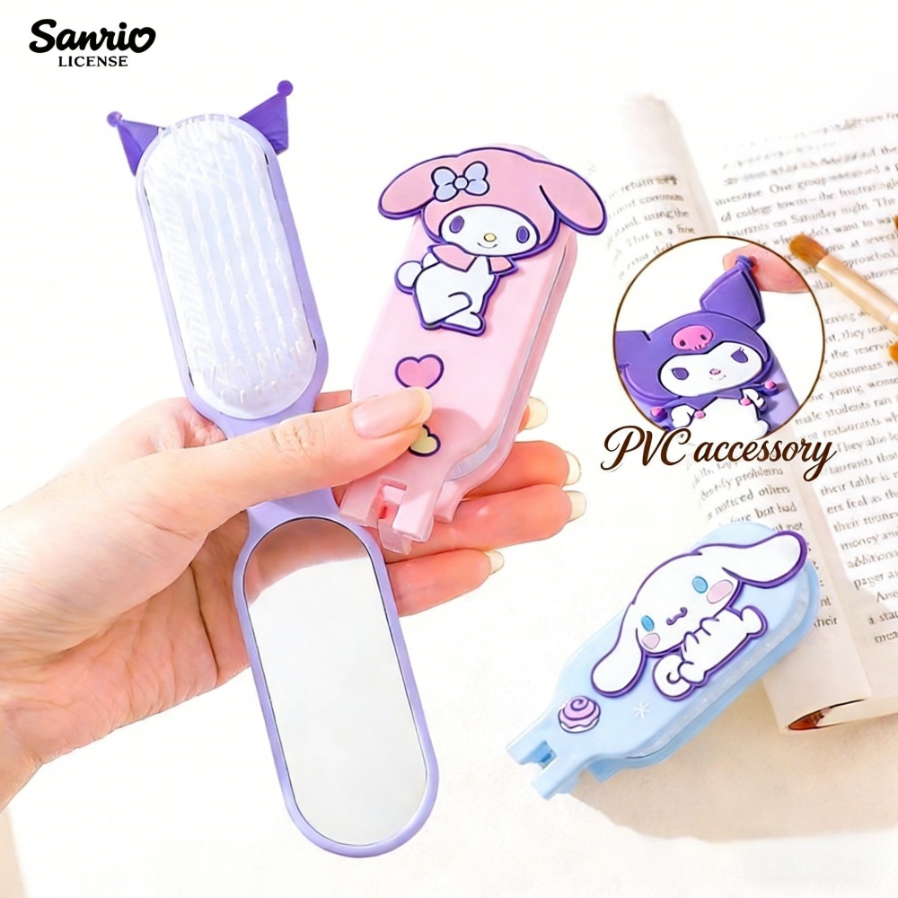 Sanrio Foldable Hair Comb with - Home Theater Bathroom ulasan dan harga