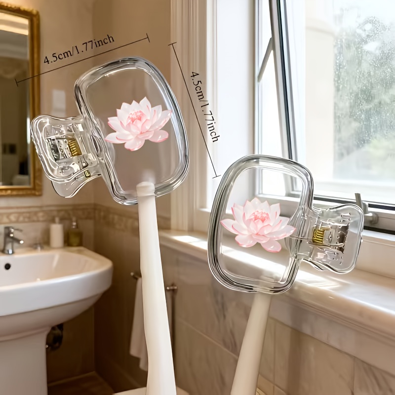 Beautiful Lotus 2pcs Toothbrus - Toothbrush Holder Set ulasan dan harga
