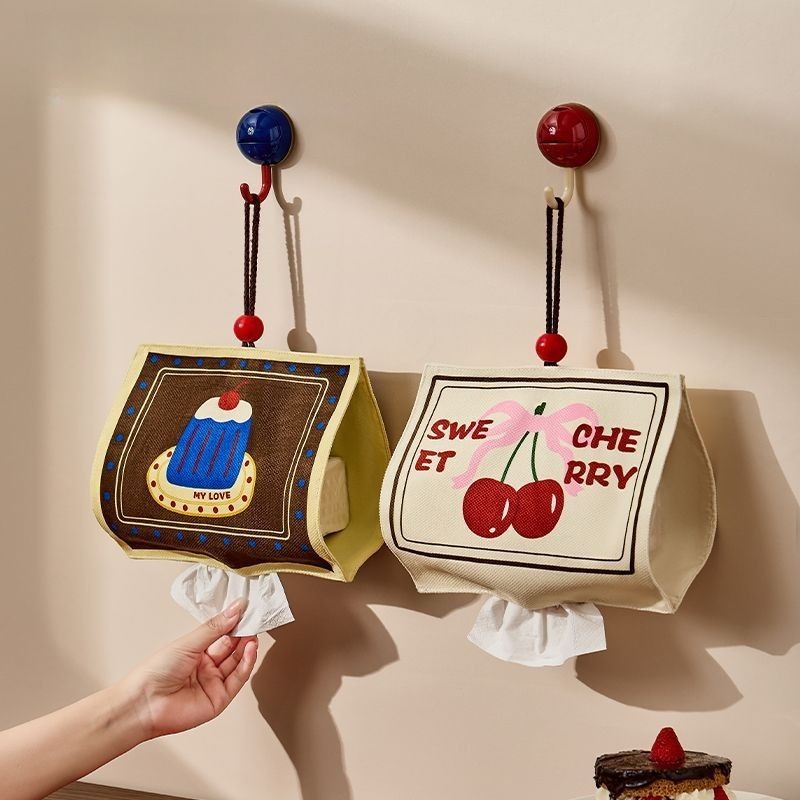 Cute Tissue Hanging Bag Househ - Home Bathroom Paper Towels ulasan dan harga