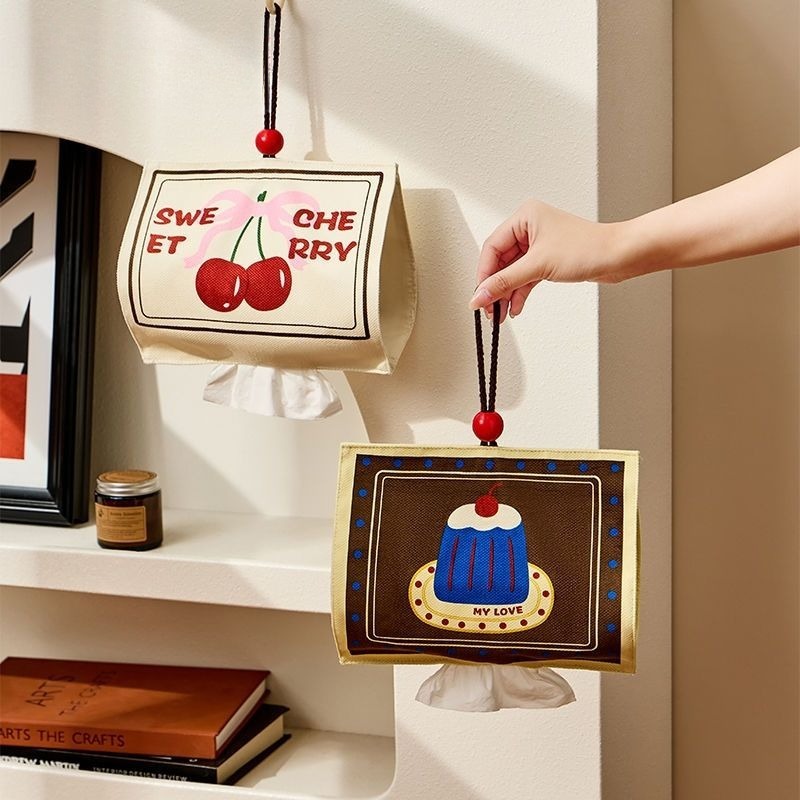 Cute Tissue Hanging Bag Househ - Home Bathroom Paper Towels ulasan dan harga