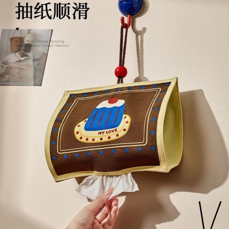 Cute Tissue Hanging Bag Househ - Home Bathroom Paper Towels ulasan dan harga