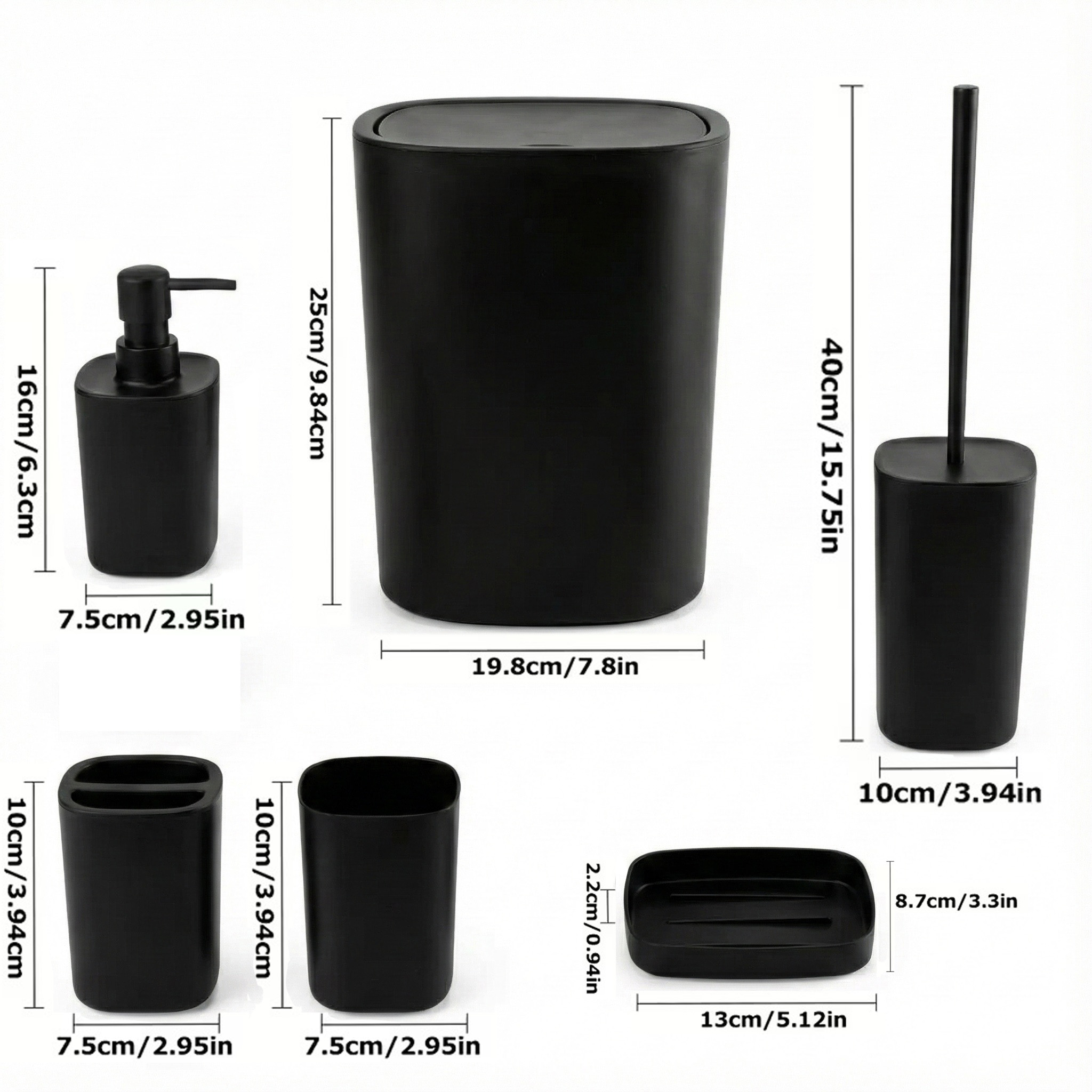 6pcs Bathroom Accessories Set, - Zara Home Bathroom Set ulasan dan harga
