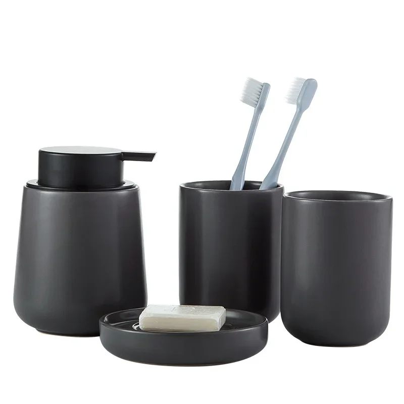 Dark grey Ceramic Bath Lotion  - Zara Home Bathroom Set ulasan dan harga