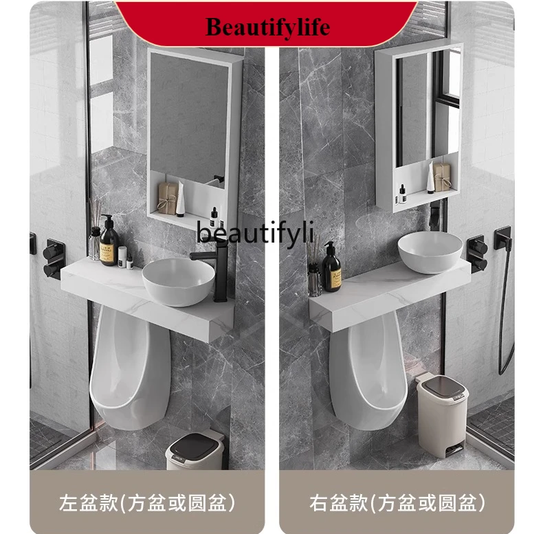 Urinal rock slab countertop in - Home Bathroom With Urinal ulasan dan harga