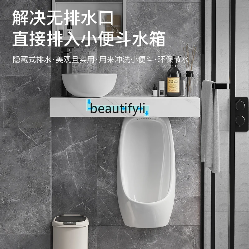 Urinal rock slab countertop in - Home Bathroom With Urinal ulasan dan harga