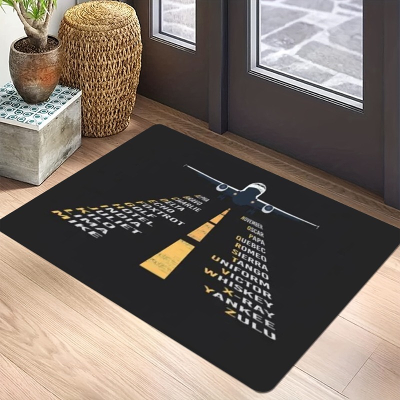 Aviation Theme Carpet Mat - Ai - Home Bathroom Door Signs ulasan dan harga