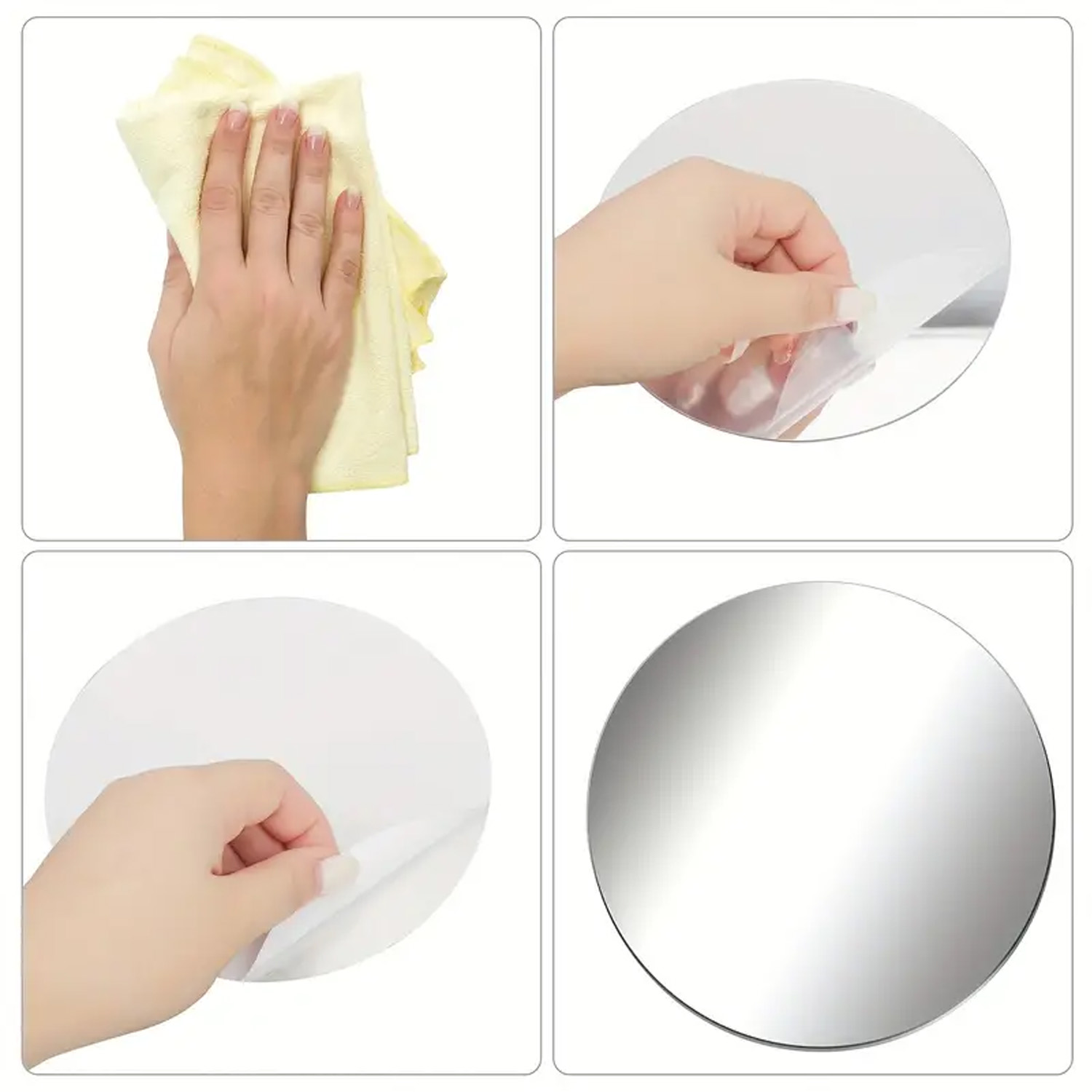 32 PCs 3D Acrylic Mirror Wall  - Home Theater Bathroom ulasan dan harga