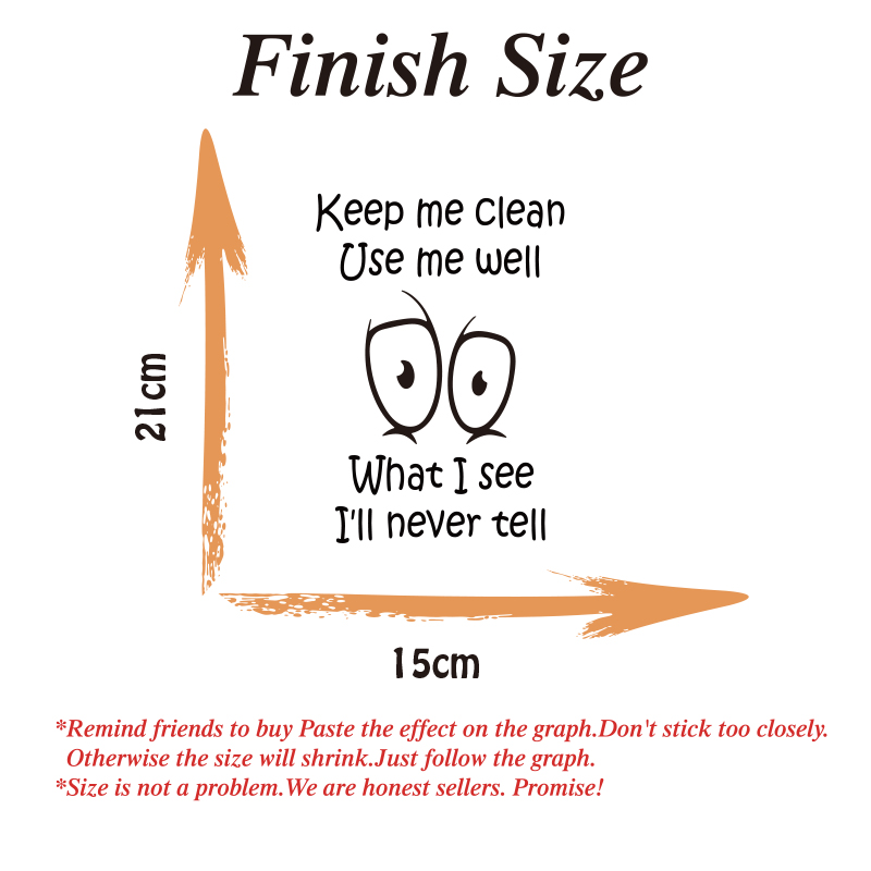 Funny Toilet Sticker Decal Kee - Home Bathroom Floor Tiles ulasan dan harga
