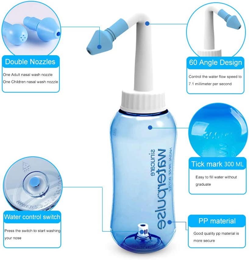 300/500ml Nasal Irrigator Rins - Home Bathroom Cleaning Machine ulasan dan harga