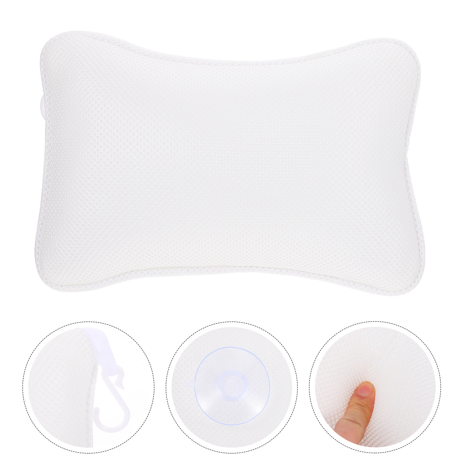 1Pcs Bath Pillow Mesh 3D Infla - Bathtub Pillow Inflatable ulasan dan harga