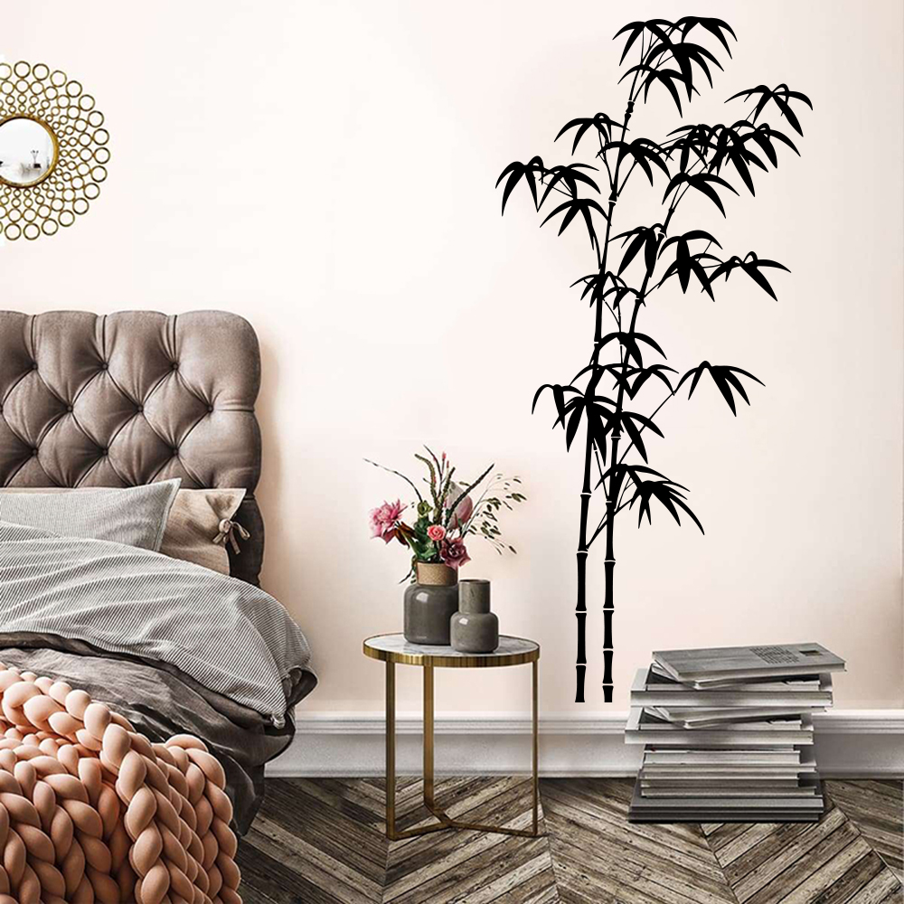 Large Bamboo Tree Wall Sticker - Home Bathroom Floor Tiles ulasan dan harga