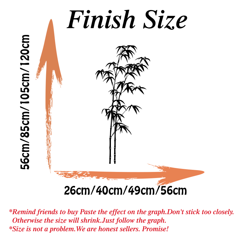 Large Bamboo Tree Wall Sticker - Home Bathroom Floor Tiles ulasan dan harga