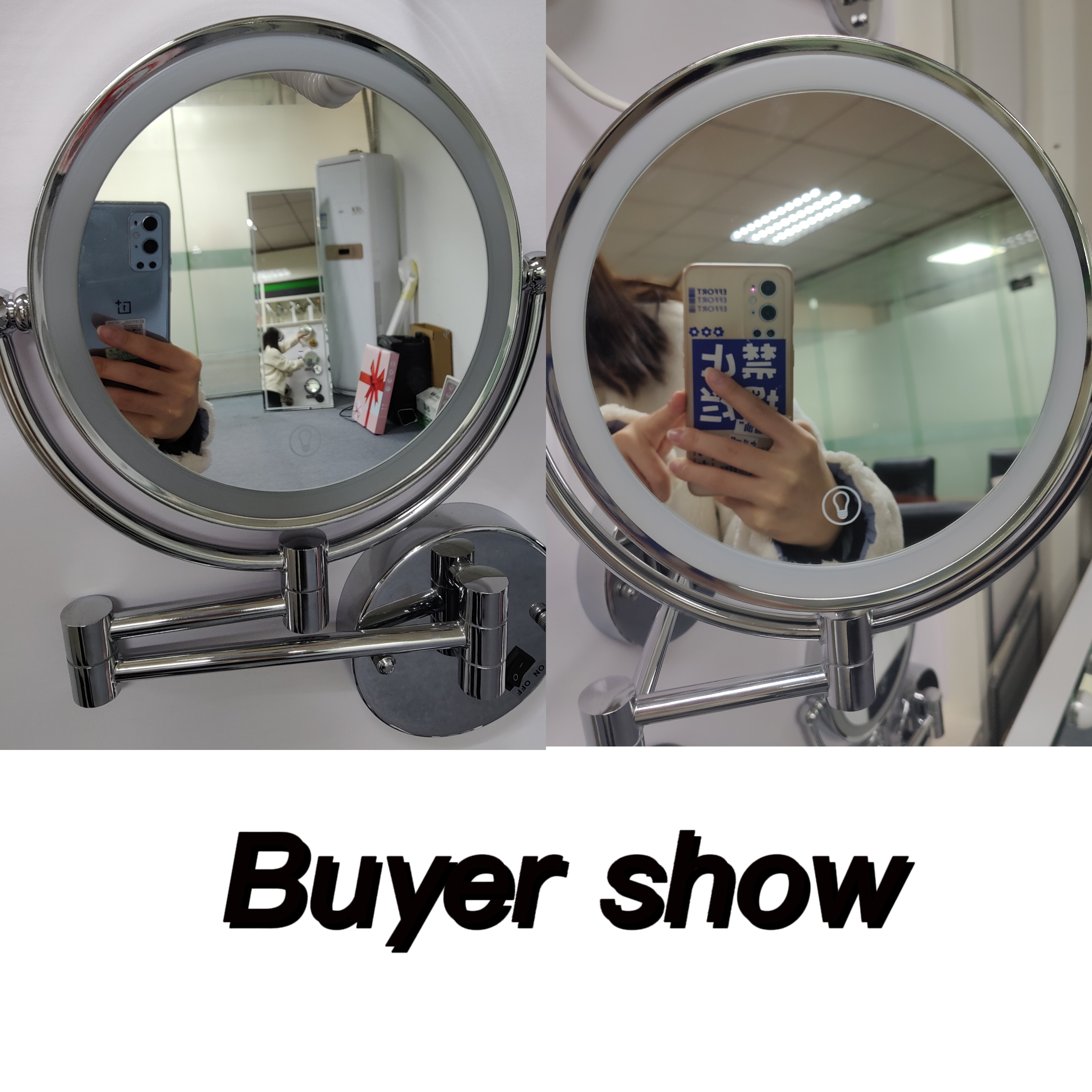Wall Mounted LED Makeup Mirror - Home Theater Bathroom ulasan dan harga