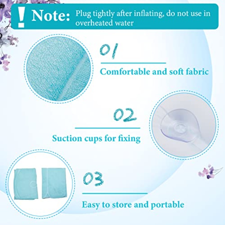 2 Pcs Inflatable Bath Pillow w - Bathtub Pillow Inflatable ulasan dan harga
