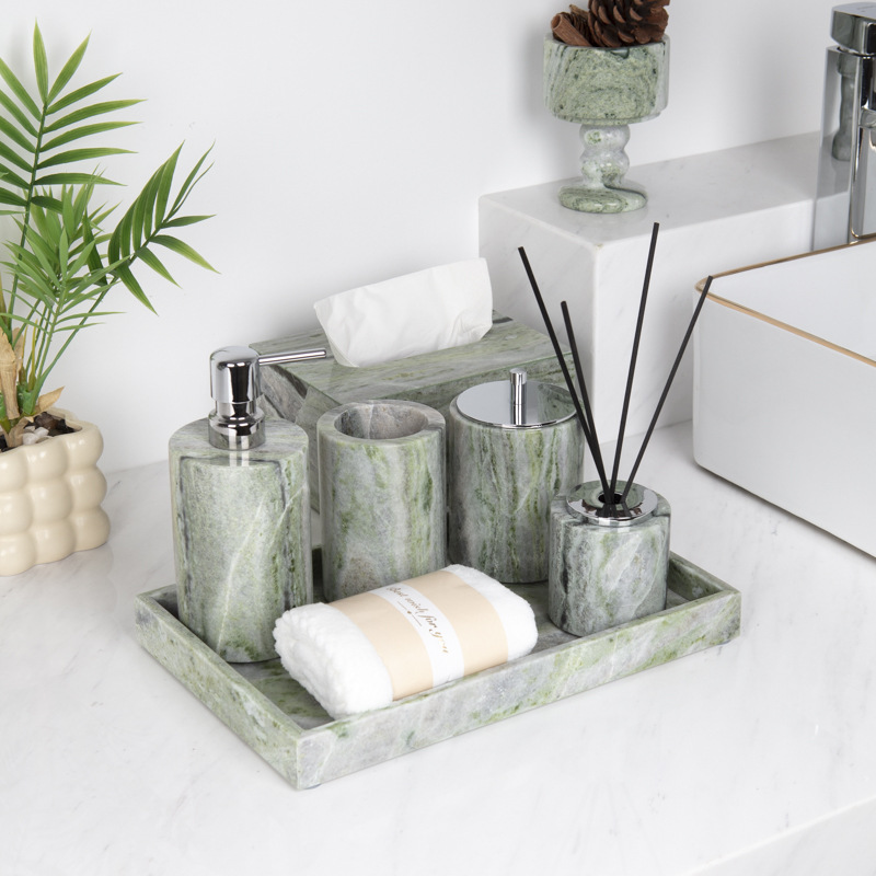 Light Luxury Marble Bathroom V - Zara Home Bathroom Set ulasan dan harga