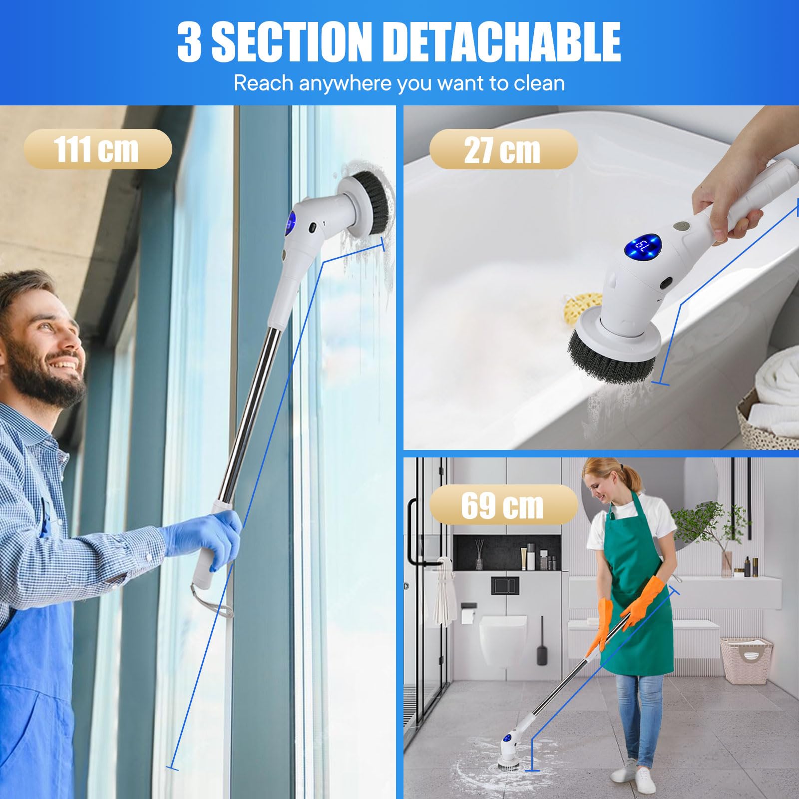 Electric Spin Scrubber Cleanin - Home Bathroom Cleaning Machine ulasan dan harga