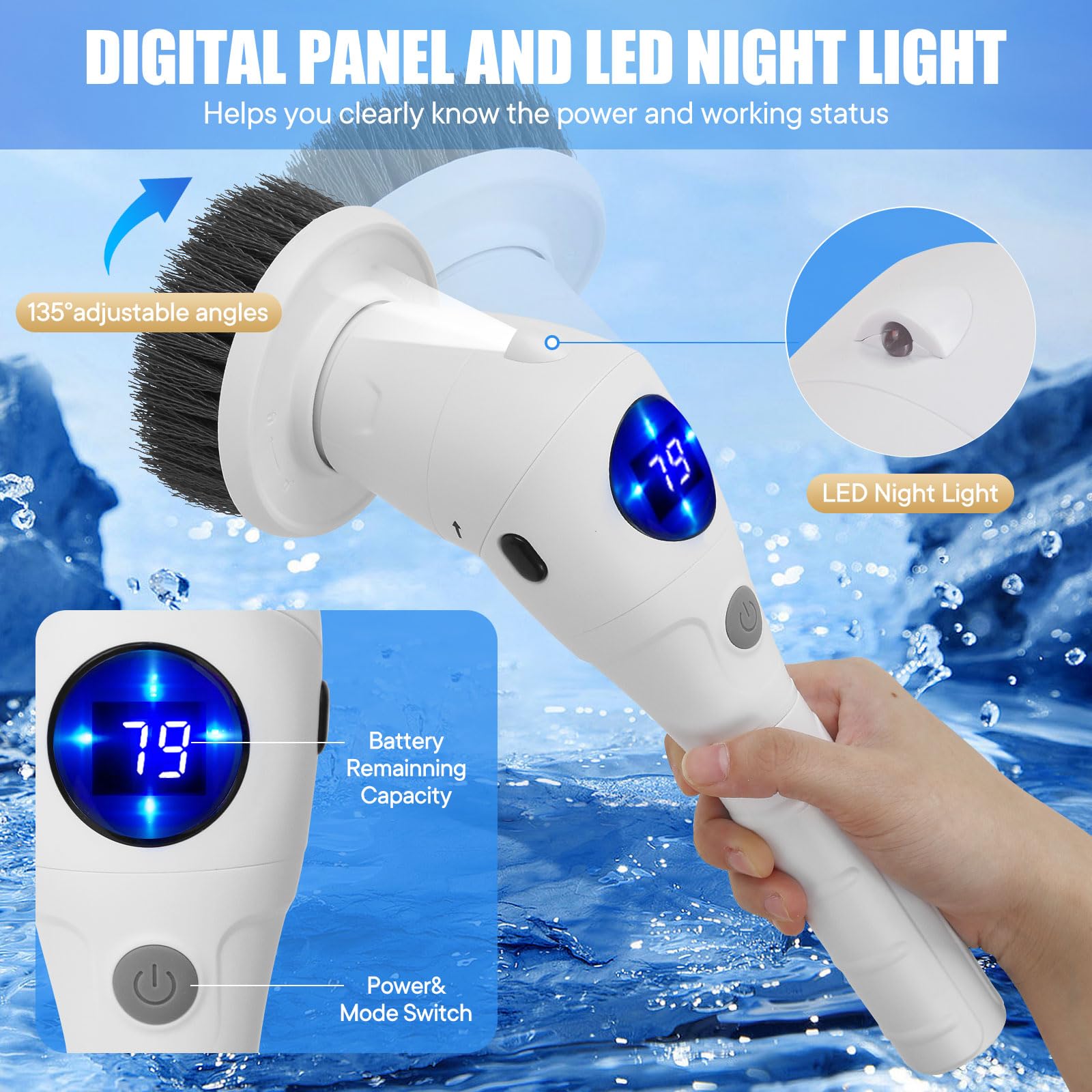 Electric Spin Scrubber Cleanin - Home Bathroom Cleaning Machine ulasan dan harga