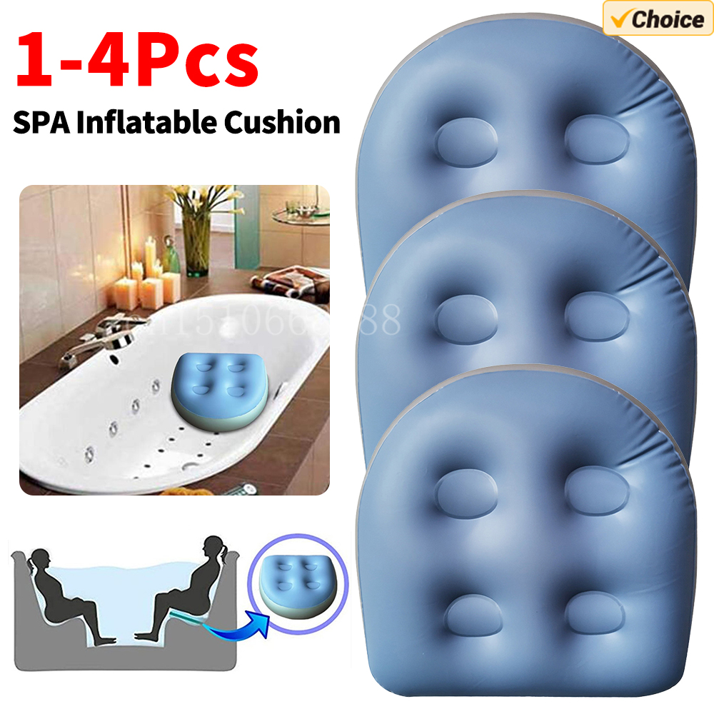 1-4 PCS SPA Inflatable Cushion - Bathtub Pillow Inflatable ulasan dan harga
