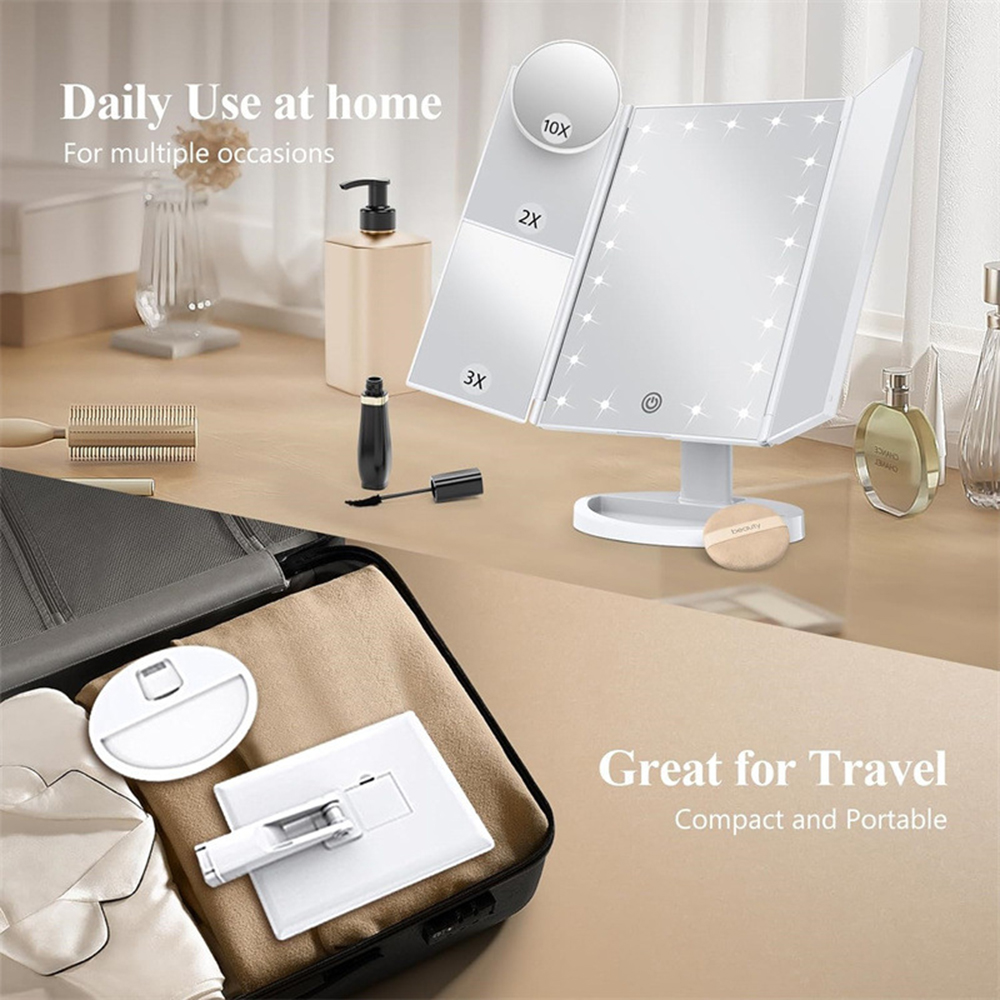 Bathroom Folding Makeup Mirror - Home Theater Bathroom ulasan dan harga