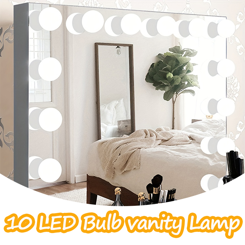 10LED Makeup Mirror Light Bulb - Home Theater Bathroom ulasan dan harga