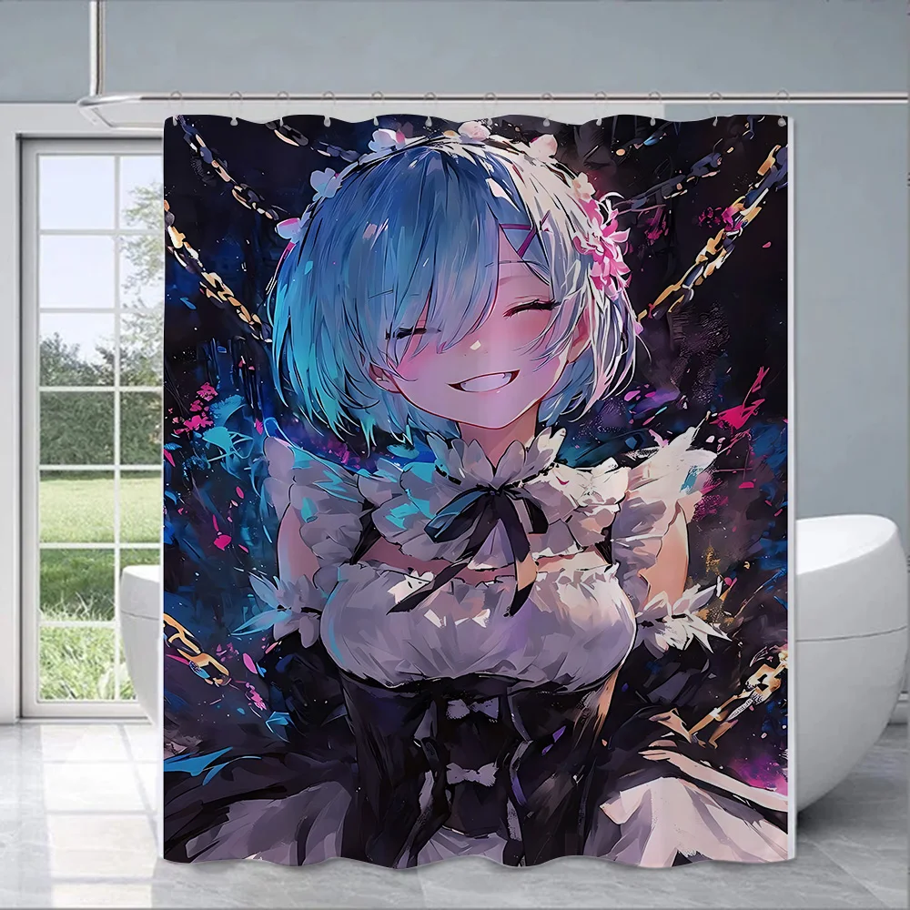 Shower Curtain Waterproof Poly - Home Bathroom Reno ulasan dan harga