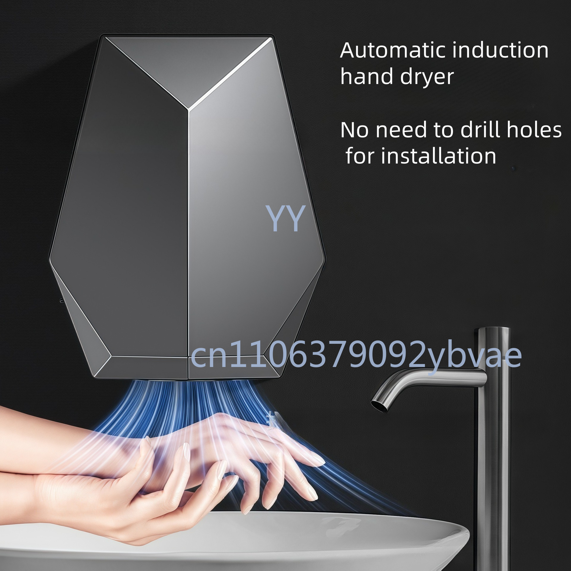 Intelligent Automatic Inductio - Home Bathroom Hand Dryer ulasan dan harga