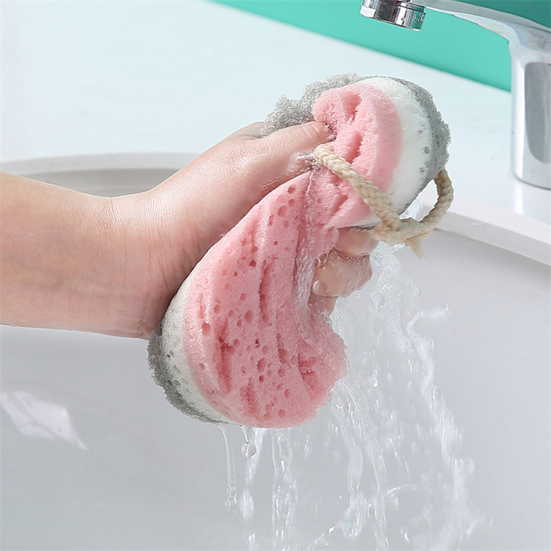 1PC Sponge Bath Ball Shower Ru - Home Bathroom Cleaning Machine ulasan dan harga